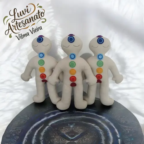 Boneco Chákras para Reiki
