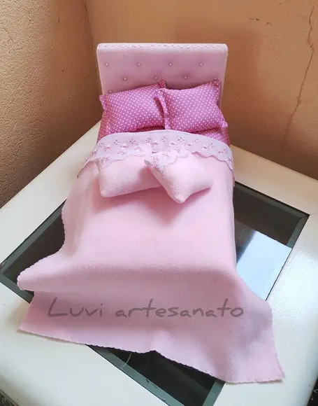 Cama Baú de Casal para Boneca Barbie