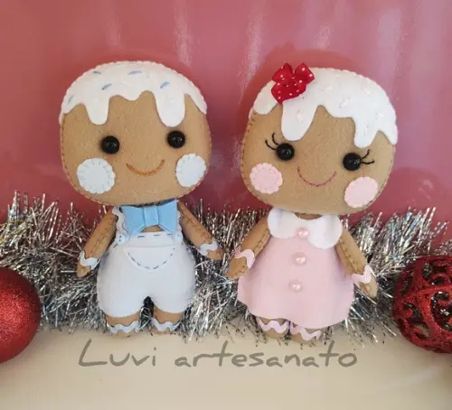 Casal de Biscoito Natalino (ginger)