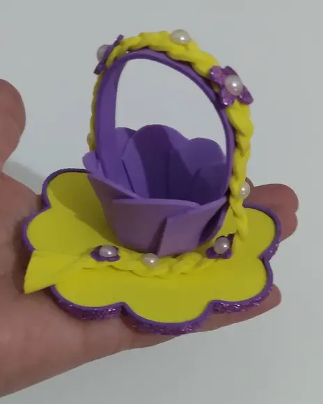 Cestinha Rapunzel para Docinhos de 20g