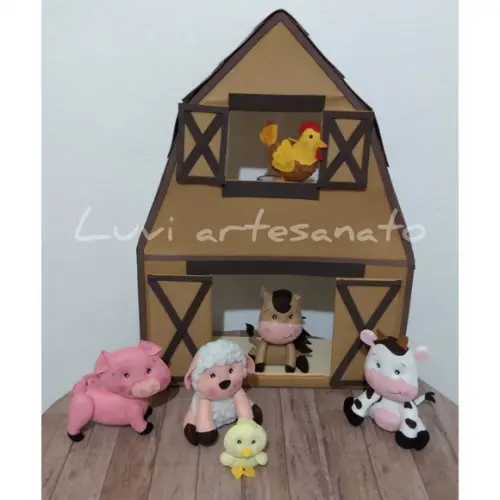 Fazendinha em feltro (kit)