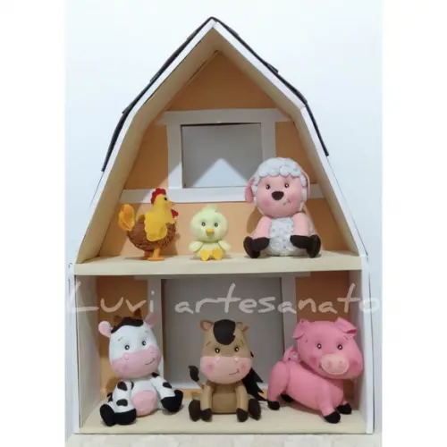 Fazendinha em feltro (kit)