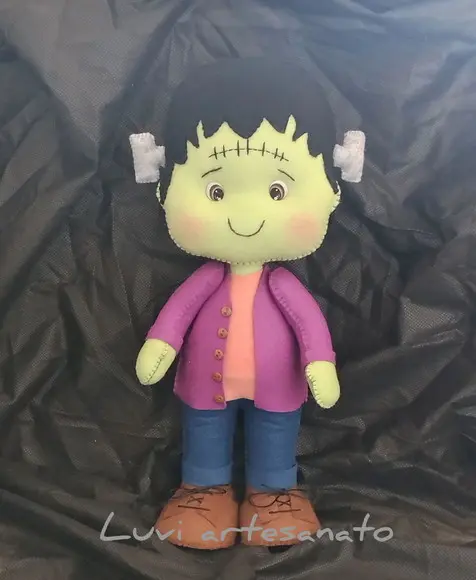 Frankstein Boneco em Feltro