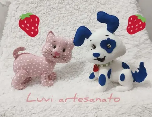 Gatinho e Cachorrinho da Moranguinho