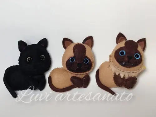 Gatinhos em Feltro