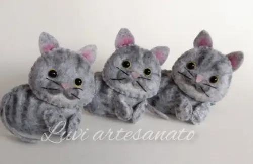 Gatinhos em Feltro