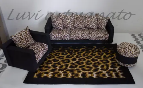 Jogo de sofa para boneca Barbie