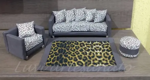 Jogo de sofa para boneca Barbie