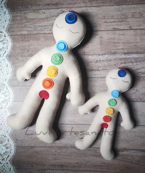 Kit Boneco Chákras para Reiki