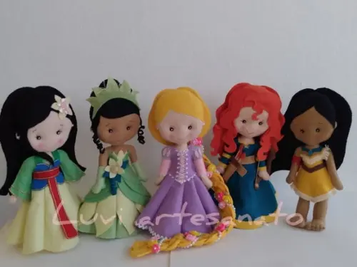 Kit princesas em feltro