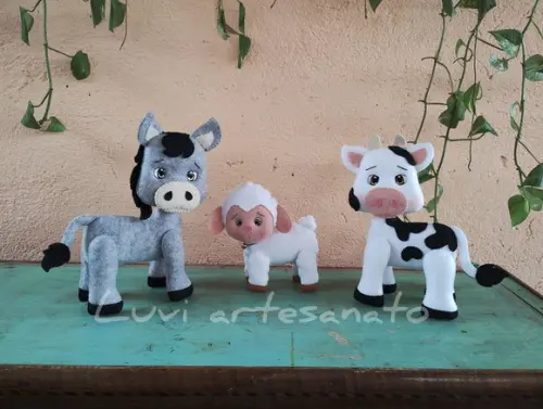 Kit Vaquinha, Burrinho e Ovelhinha