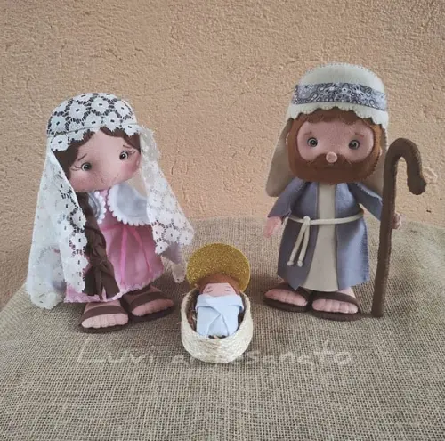 Maria, José e Menino Jesus (kit)