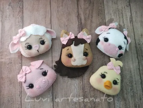 Mini Fazendinha em Feltro (kit)