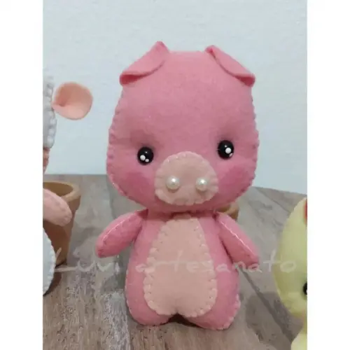 Porquinho em feltro