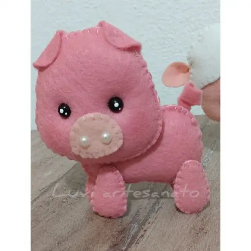 Porquinho em feltro