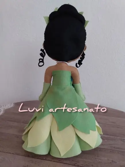 Princesa Tiana em Feltro