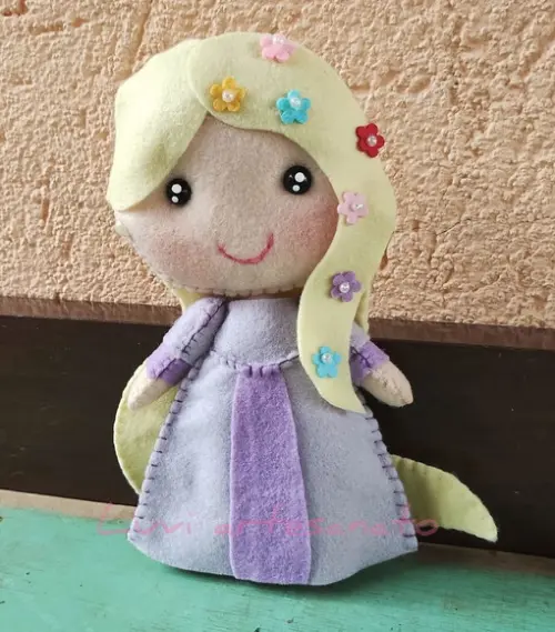 Rapunzel em Feltro