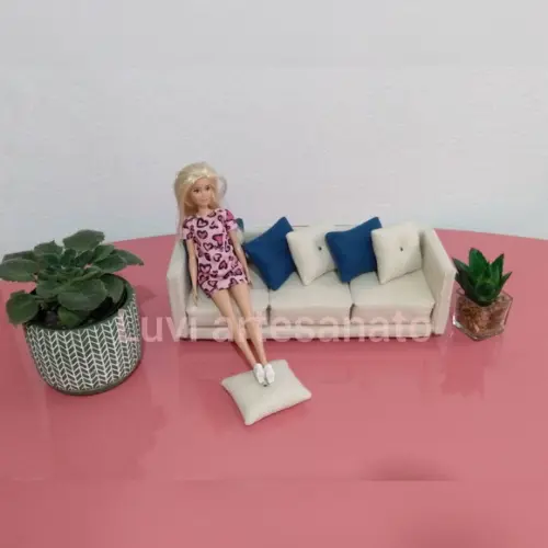 Sofa para Boneca Barbie (feltro)