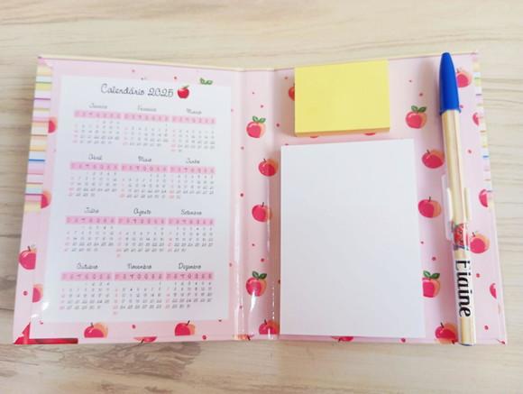 Bloquinho com Porta Caneta e Post-it
