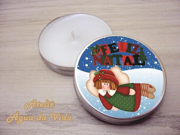 Latinha C/vela Aromática Natal