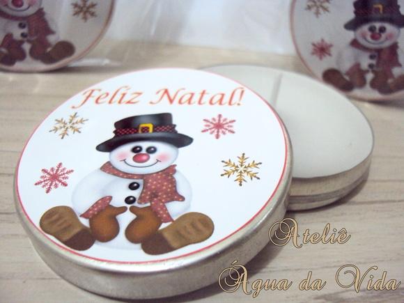 Latinha C/vela Aromática Natal