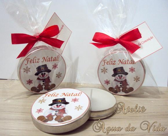 Latinha C/vela Aromática Natal