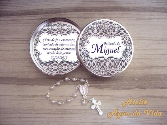 Latinha com Mini Terço