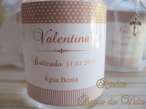 Lembrança Batizado Água Benta