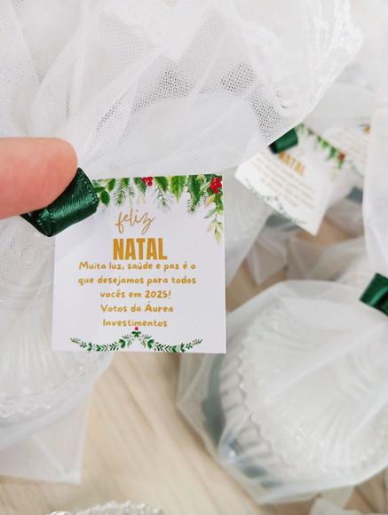 Lembrancinha de Natal Vela Aromática