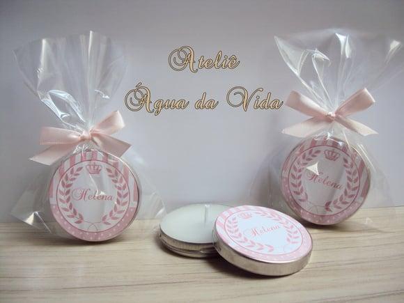 Lembrancinha Latinha C/vela Aromatizada