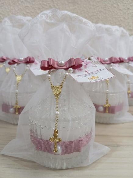 Vela Aromática Lembrancinha Eucaristia/batizado Bomboniere