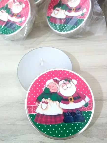 Latinha C/vela Aromática Natal
