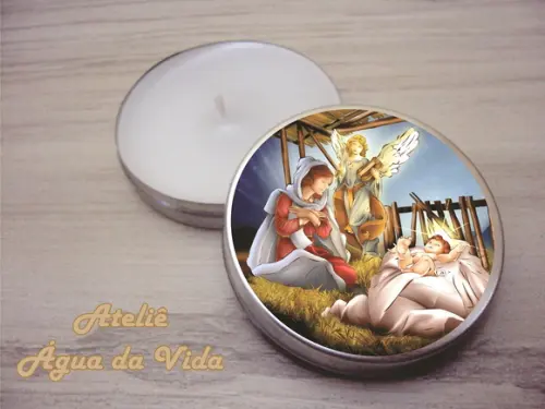 Latinha C/vela Aromática Natal
