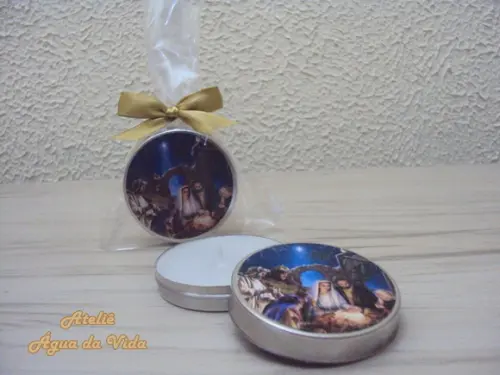 Latinha C/vela Aromática Natal