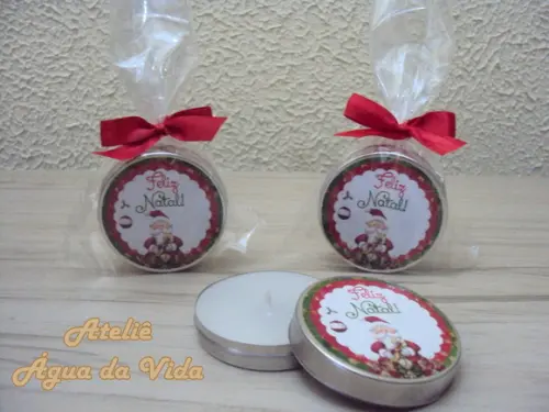 Latinha C/vela Aromática Natal