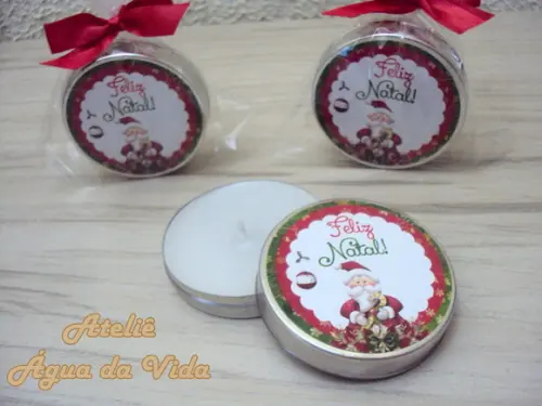 Latinha C/vela Aromática Natal