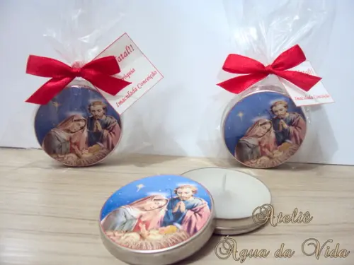 Latinha C/vela Aromática Natal