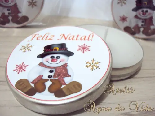Latinha C/vela Aromática Natal