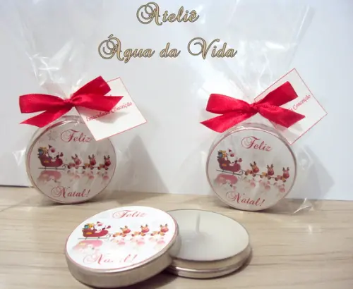 Latinha C/vela Aromática Natal