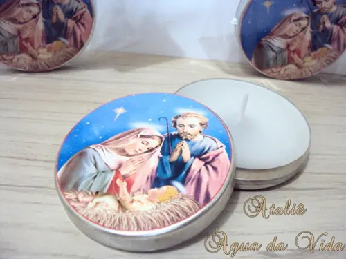 Latinha C/vela Aromática Natal
