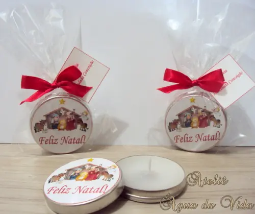 Latinha C/vela Aromática Natal