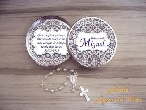 Latinha com Mini Terço