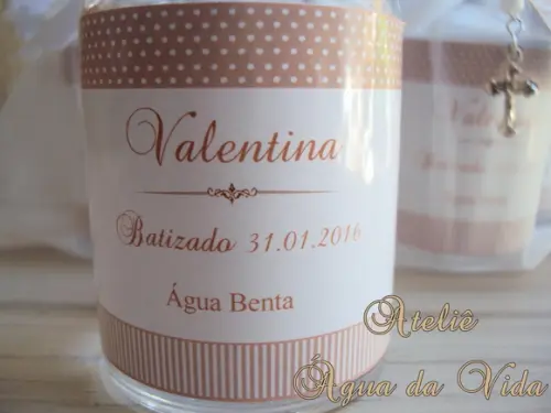 Lembrança Batizado Água Benta