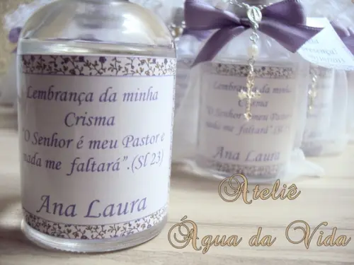 Lembrancinha Crisma / Água Benta