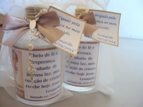 Lembrancinha de Batizado Água Benta