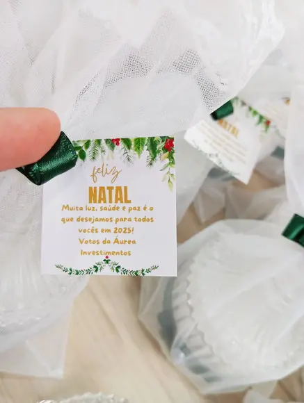 Lembrancinha de Natal Vela Aromática