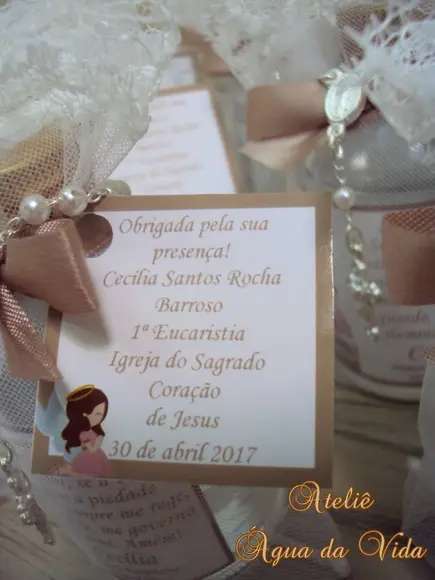 Lembrancinha de Primeira Eucaristia