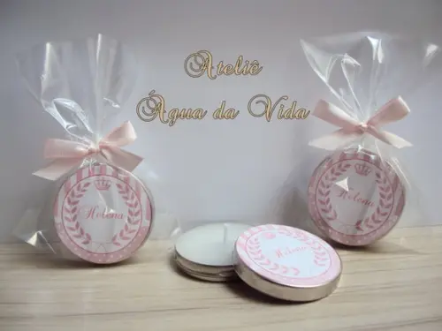 Lembrancinha Latinha C/vela Aromatizada