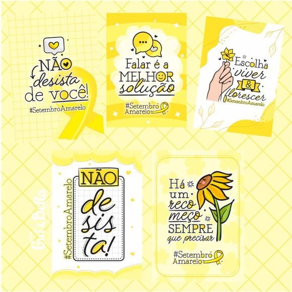 40 Cartões - Setembro Amarelo