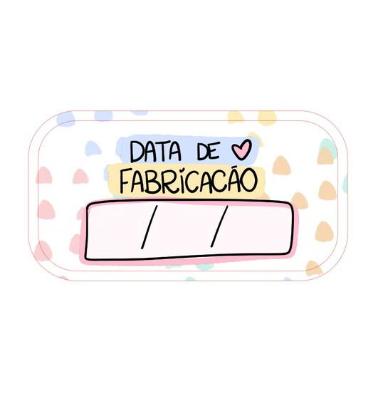 144 Etiquetas Adesivas Data de Validade / Data de Fabricação